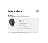 Rouleau - set de rouleaux Klingspor - 266299 - ROULEAU DE TOILE 150 mm 100 KL381J (50 Mo)