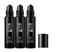 Rouleau Sous les Yeux Anti Cerne Homme,Beauté Coréenne, Sérums et Fluides Contour des Yeux,pour les Cernes et les Poches, Less ridules et rides,Crème éclaircissante à Base De gel (10ML, 3PC)