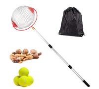 Rouleau supérieur ramasse-noix - Collecteur de noix durable, panier à roulettes flexible, poignée télescopique ergonomique robuste | Appareil de collecte de noyers portable pour glands, châtaignes et