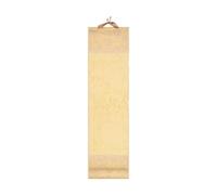 Rouleau Suspendu Chinois Support de Dessin pour Calligraphie Rouleau d'art Mural sur Papier Vierge Facile à Accrocher Adapté pour Les Cadeaux D'Artist, Jaune