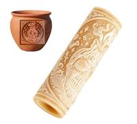 Rouleau Texture Argile, Rouleau Texturant Poterie, Accessoires Céramique pour Ados Hommes Femmes Garçons Filles Famille Amis