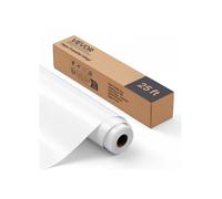 Rouleau Vinyle Thermocollant Blanc Brillant 30,48x726 cm, Flex Thermocollant Facile à Découper et à Désherber, Forte Adhérence,
