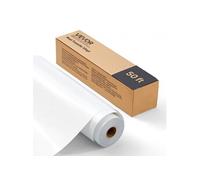 VEVOR Rouleau Vinyle Thermocollant Blanc Brillant 30,48x1524 cm, Flex Thermocollant Facile à Découper et à Désherber, Forte Adhérence, HTV Compatible avec Machine de Découpe, pour Divers Matériaux