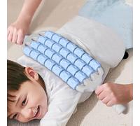 Rouleau x de Massage, pour Fascias, pour Muscles du Dos, Outils de Massage Ma nuels pour la Thérapie, avec Poignée, pour Détendre les Muscles (Blue, 46x9.5x3cm)