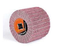 Rouleaux abrasifs avec papier abrasif pour machine à satiner, rouleau abrasif brosse grain 80 manchons abrasifs pour bois, métal, surfaces en pierre, rénové, motif satiné - 120 x 100 mm