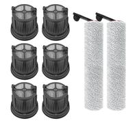 Rouleaux brosse de rechange et filtres HEPA compatibles avec aspirateur MOVA X4 Pro Wet Dry, barre de brosse principale + filtre HEPA (B)