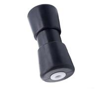 Rouleaux d'arc de remorque marine, 19,1 x 8,4 cm en caoutchouc robuste pour yacht, protection de coque, noir