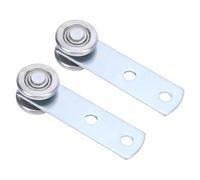 Rouleaux d'assemblage de Chariot à 2 Roues |Rouleaux métalliques Robustes pour palan/Porte de Garage/système de poulie |Conception à Double roulement pour Un Fonctionnement Fluide