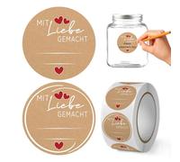 Rouleaux d'autocollants de couronne, étiquettes cadeaux auto-adhésives, autocollants manuscrits, autocollants cadeaux pour pots de confiture, sacs cadeaux, enveloppes-A2