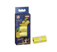 Rouleaux de 20 sacs à crottes senteur citron pour chien Nobby Pet TidyUp Jaune TU