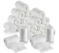 Rouleaux de bandage de gaze - Lot de 24, 5,1 cm x 4,1 m par rouleau de bandage de gaze de qualité médicale et bandage extensible pour panser tous les types de plaies et trousse de premiers soins