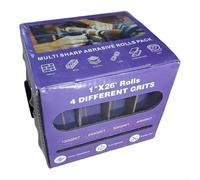 Rouleaux de bande abrasive en oxyde d'aluminium, abrasif de haute précision avec dos en tissu pour le polissage du métal et du bois, rouleau de papier abrasif flexible anti-encrassement, 25 mm x 8 m