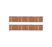 2x Rouleaux de Bordure 120 cm Bois de Pin Imprégné Gazon Pelouse Bord vidaXL