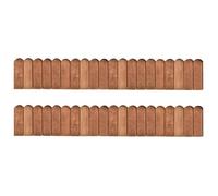 vidaXL Rouleaux de bordure 2 pcs 120 cm Bois de pin imprégné 3053644
