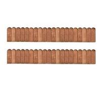 Rouleaux de bordure - VIDAXL - 120 cm - Pinède imprégnée - Brun Or G