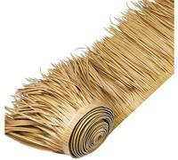 Rouleaux de chaume en paille de palmier - Panneaux muraux décoratifs faciles à installer pour thème tropical, bars et jardins - Aspect réaliste