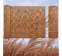 Rouleaux de clôture en bambou - Clôture d'intimité naturelle pour balcon, terrasse et décoration d'arrière-cour - 180 x 200 cm - Paravent extérieur durable
