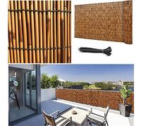 Rouleaux de clôture en bambou pour jardin et terrasse - 7,1 m de haut - Idéal pour les plantes de piscine, la cour et la décoration d'arrière-cour.
