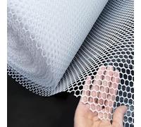 Rouleaux de clôture en plastique blanc for jardins extérieurs (maille 0,3 pouce) Filet à volaille for enclos poulets, agricole robuste(1.5x5m/4.9x16.4ft)