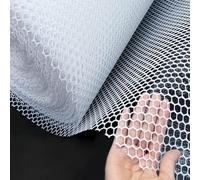 Rouleaux de clôture en plastique blanc for jardins extérieurs (maille 0,3 pouce) Filet à volaille for enclos poulets, agricole robuste(0.3x5m/0.98x16.4ft)
