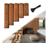 Rouleaux De Clôture En Roseau 100 Cm 120 Cm 130 Cm Brise-Vue En Bambou Canisse En Roseau Naturel Pour Terrasse Carport Pergola Barriere Jardin Exterieur Paravent Balcon Clôture Décorative(100x200cm(3.