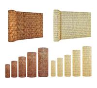 Rouleaux de Clôture en Roseau Brise-Vue en Roseau Hauteur Clôture Décorative pour Terrasse Carport Pergola Barriere Jardin Exterieur Paravent Balcon, Canisse en Roseau Naturel(Marron,H1.8 x L2.2m)