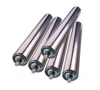 Rouleaux de convoyeur en Acier Inoxydable de 2 Pouces de diamètre - Lot de 5 pour Le Travail du Bois, l'usine, l'entrepôt, Les quais et l'industrie - Longueurs : 8 à 36 Pouces (200 mm)