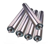Rouleaux de convoyeur en acier inoxydable durables 40-6 pouces - Lot de 5 rouleaux de remplacement robustes pour usines et projets de bricolage, faciles à installer, parfaits pour les applic