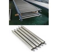 Rouleaux de convoyeur en acier inoxydable, rouleaux de renvoi non motorisés for convoyeur à bande, rouleaux de remplacement for les projets de bricolage(L 650mm/26in)