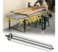 Rouleaux de convoyeur Rouleau en acier inoxydable de 2,5 cm de diamètre, Rouleaux de convoyeur à fonctionnement fluide pour le travail du bois, Taille personnalisable(9pcs,27.6in/70cm)