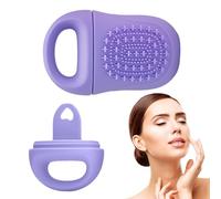 Rouleaux de glace - Face Moule de glace | Rouleau de cube facial | Face aux globes de gel | Rouleaux fraîches Soins de la peau avec anneaux de cryothérapie Brosse faciale en silicone réutilisable, mou