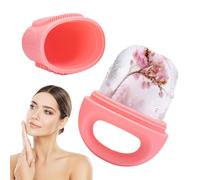 Rouleaux de glace pour le visage, avec rouleaux de glace pour le visage, anti-fuite avec anneaux et brosse faciale, outils de cryothérapie réutilisables
