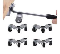 Rouleaux De Glissement pour Meubles,Support De Déplacement À Trois Roues Rotation 360° | Outil Soulèvement Meubles - pour Armoire Placard Cabinet Réfrigérateur Bureau Gros Électroménagers Et Machines