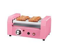 Rouleaux de hot-dog, grill à hot-dog, machine à rouler de comptoir en acier inoxydable 600 W à 5 rouleaux, avec bac à huile extractible, température de friture de 50 à 300 °C, convient