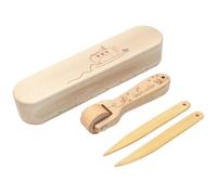 Rouleaux de, Outil de Rouleau de pour Tissu, Outils de, Rouleau à Bords en Cuir, Creaser et Lisse pour Les débutants Faits à la Main