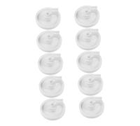 Rouleaux de Panier pour Lave-vaisselle, 10 Pièces, Plastique Blanc