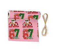 Rouleaux de Papier Cadeau de Noël Motif à 67 Nombres Décorations de Fêtes