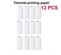 Rouleaux de papier thermique pour appareil photo d'impression instantanée,autocollant auto-adhésif,papier photo,mini imprimante,enfants,57mm - Type 12pcs Normal #B