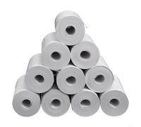 Rouleaux de papier thermique pour reçus portables pour machines à cartes de crédit et imprimantes de caisse enregistreuse, deux options de taille et revêtement thermique sensible (A)