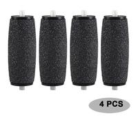 Rouleaux de pédicure pour les pieds - Scholl - Velvet Smooth Express Callus - Noir - 4 pièces