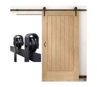 Rouleaux de quincaillerie pour porte de grange robuste en acier au carbone (250 cm) avec verrous de verrouillage et poignées à angle droit pour murs en ciment et en brique