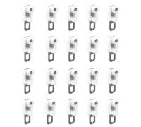 Rouleaux De Rail Silencieuse, Crochet Rideaux Coulissants, Poulie De Rideau pour Salle De Bain, INOX Planeur pour Voie Rideau Fenêtre, 10/20/50 Pièces Rail De Glissière De Rideau Planeur(20 PCS)