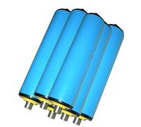 Rouleaux de Rechange pour convoyeurs en PVC - Lot de 6 Rouleaux sans Force de 60 mm de diamètre pour convoyeurs et clôtures en Bois, Longueur 600 mm, idéaux pour Une Utilisation Industrielle