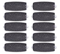 Rouleaux de remplacement pour râpe électrique - Lot de 10 - Extra rugueux - Enlève peaux rudes - Lisse et doux