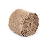 Rouleaux de Ruban de Jute Rouleau Rustique Ruban de Tissu de Jute Tissus de Toile de Jute Pour la Partie Décorative Bricolage Artisanal Artisanat Arts Décoration de Noël (10CM)