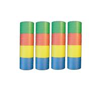 Rouleaux de serpentins - NO NAME - Lot de 4 - 4 m - Multicolore - 20 serpentins/rouleau