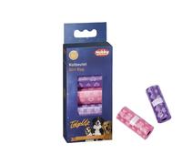 Rouleaux de15 sacs à crottes avec imprimé cœur pour chien Nobby Pet TidyUp Violet TU