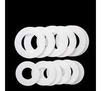 Rouleaux en caoutchouc, Joint de rondelle plat en PTFE, 100 pièces, blanc, plusieurs tailles for raccord BSP NPT(16x24x2mm)