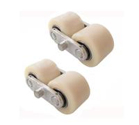 Rouleaux en nylon avec roulements pour transpalet Double roulement en Nylon de camion palette chariot élévateur roue tambour charge 80x60mm 800kg paquet 2