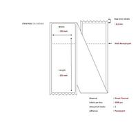 Rouleaux pour directions de marque Capture modèle Ship-label 105 x 251 mm